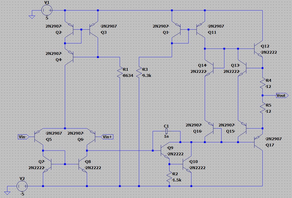 Operational Amplifier in LTSpice