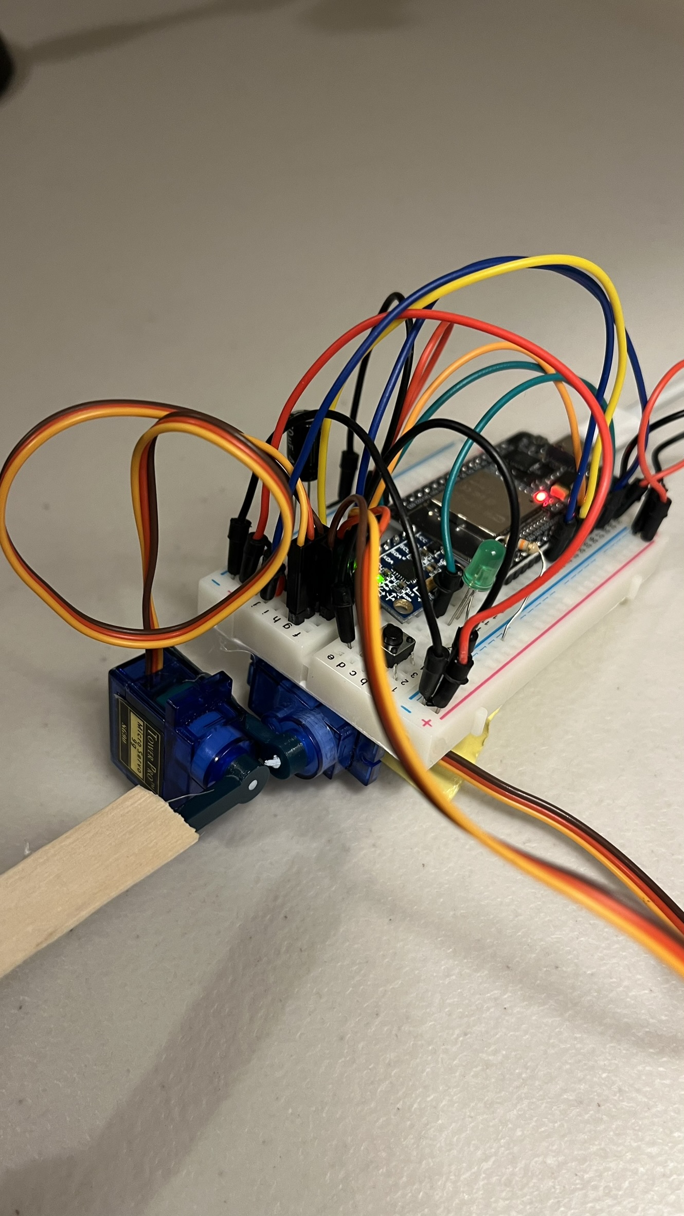 Servo stack providing roll and pitch axes